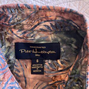 PETER HUNTINGTON BALI BATIK SZ SMALL SS HAWAIIAN SHIRT